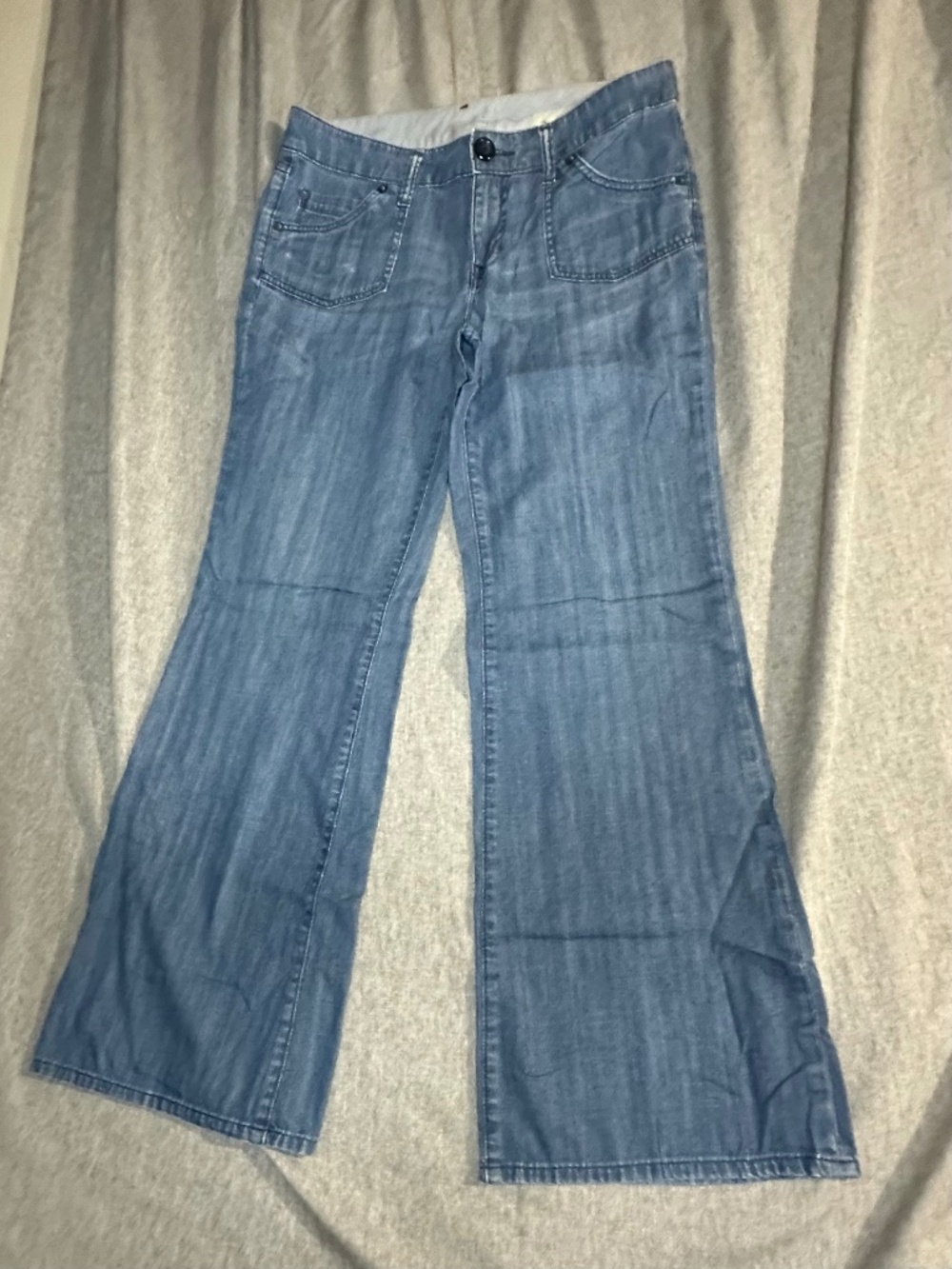 GAP 1969 Limited Edition Wide Leg Trouser Flare Jeans Patch Pocket Size 8
